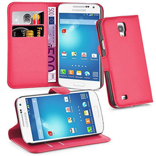 Cadorabo - Book Style Hülle für Samsung Galaxy S4 ACTIVE (I9295) - Case Cover Schutzhülle Etui Tasche mit Standfunktion und Kartenfach in KARMIN-ROT