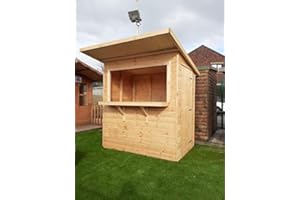 Pinelap Garden Bar Drinks Shed 6x4 Fully T&G Quality Wooden Party Hut Serving Kiosk