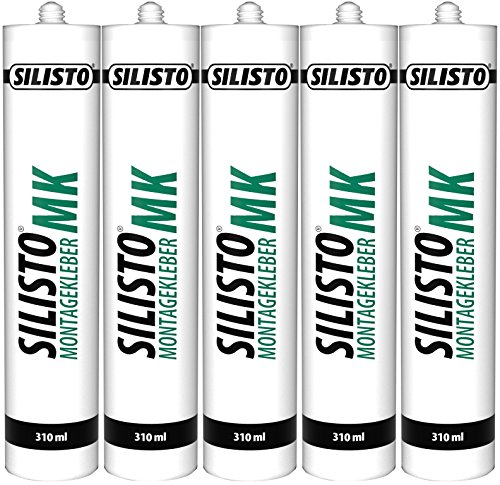 SILISTO Profi Montagekleber MK 5 x 310 ml, Farbe Natur 7100-5stk