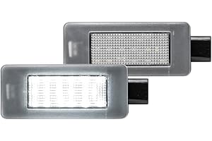 NSLUMO 2 piezas de luz LED para placa de matr¨ªcula para Citroen C3 C5 MK3 III C4 MK2 Cactus Picasso Grand Picasso MK2 C5 Aircross Elysee 2013-UP para Peugeot 207CC 208 308 II 2008 3008 5008