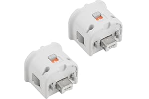 LMYDIDO Juego de 2 adaptadores Motion Plus para Wii N-Wii, Mando a Distancia Externo, Adaptador de Mango, Sensor, Acelerador Motionplus para Wii U (2 Piezas)