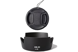 FANZR Paraluce HB-69 e 52 mm, compatibile con Nikon D5300 D5200 D3200 kit AF-S DX 18-55 mm F/3.5-5.6G VR II