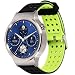 Produktbild Greatfine Classic Watch Sport Band Strap Silikon UHRENARMBÄNDER 18mm Armband für Huawei Watch / Huawei Fit / Withings Activite And All 18MM Watch (BlackYellow)