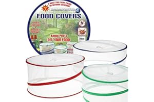 RHP Fligen cover, food cover, 3 pieces, reusable pop-up cover, food, insect protection cover, food umbrella, insect protection cover for BBQ and food, closed by buckles.