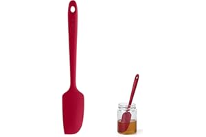 ‎U-TASTE U-Taste 22,7 cm mała silikonowa szpatułka: odporna na wysokie temperatury 315°C, elastyczna, bezszwowa mini szpatułka, pieczenie, gotowanie, przybory kuchenne do mieszania, skrobania, pasuje do małych