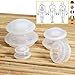 Produktbild Lunata 4x Set Schröpfgläser, Anti Cellulite Massage Cup, Saugglocke, Schröpfglas gegen Orangenhaut, Silikon Cups für eine professionelle Schröpfmassage