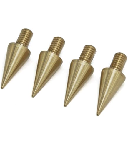Set 4 Pointes De Découplage Aluminium Pour Enceintes + Contre-pointes + Patins | Amélioration Sonore