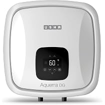 Usha Aquerra Dg 15 Litre 5 Star Digital Storage Water Heater With Remote  (White), Wall Mounting : Amazon.in: Home u0026 Kitchen