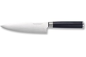 ECHTWERK EW-DM-0310 Couteau de Damas, Couteau de Cuisine, Lame 18 cm