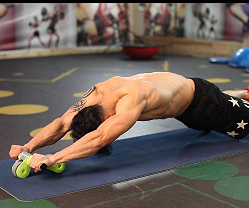 GANZTON Abdominal Trainer Bauchtrainer Dreieckstütze Design Abdominal Roller Ab Trainer Rad Wheel Core Abdominal Bauchroller Workout Fitness Exerciser Mit Kniepolster für Body Fitness Krafttraining Yoga Gymnastik - 2