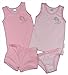 BONDI "Brilliant Pony" baby girls top stripes with lace stretch-cotton (rose/gray)