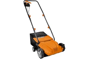 ARK MAT LAZY-BRUSH Artificial Grass Cleaner 1500W - Electric Cleaning Brush For Artificial Grass - 4 Height Settings 10m Cable - 30L Debris Collection Bag - Compact And Lightweight Sweeping Brush Outdoor