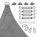 QUALITÄT: Sowohl das Sonnensegel, als auch das Zubehör sind hochwertig verarbeitet und sehr strapazierfähig