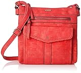 h&m handtaschen sale Marke: Tamaris Tamaris Damen Adriana Crossbody Bag M Umhängetasche, Rot (Chili) 4,5x24x25 cm
