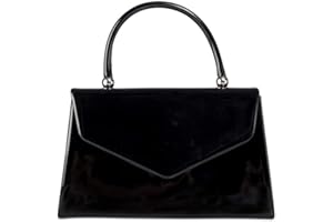 LeahWard Women's Patent Clutch Top Handle Bag Wedding Evening Purse Gift K88