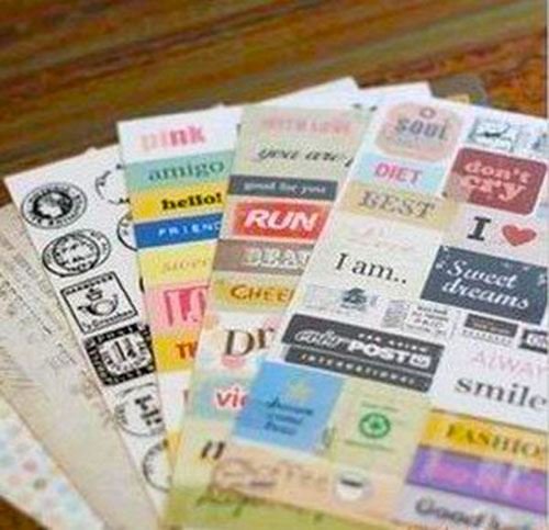 MESSAGE style Aufkleber/Stickers für Card-Making / Geschenkverpackungen - 2