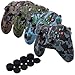 Produktbild YoRHa Wassertransferdruck Silikon Hülle Abdeckungs Haut Kasten für Microsoft Xbox One X & Xbox One S controller x 4 (wald + marine + wüste + schne) Mit PRO aufsätze thumb grips x 8