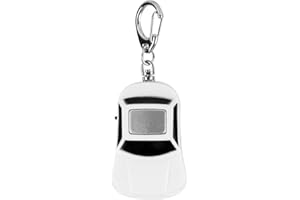 ARCHUU Détecteur de clé en forme de voiture, porte-clés intelligent à commande vocale d'éclairage LED, porte-clés anti-perte de localisation anti-perte de contrôle sonore de sifflet, portée