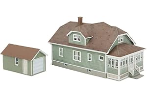 CORNERSTONE Walthers Scala H0 Kit di Costruzione Casa Unifamiliare con Garage