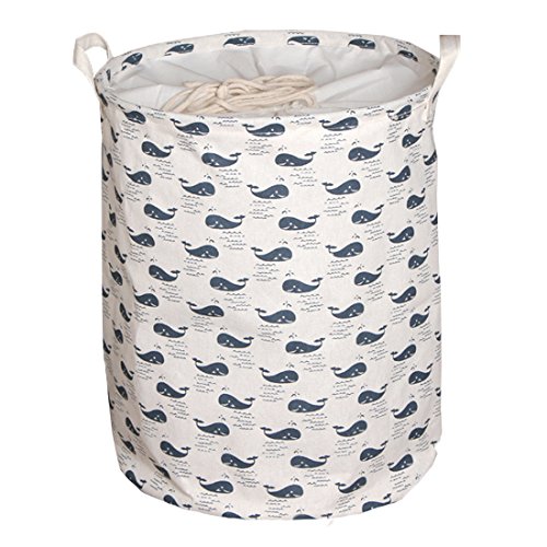Andux Wäschesack Wäschekörbe/ZYL-01 (Whale Patterned)