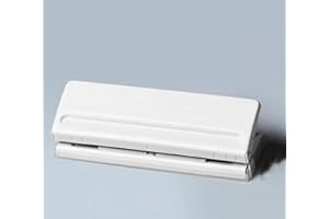 NCRGB 6 Fach Weiß Locher Binder Puncher für A3/A4/A5,Desktop Punch Verstellbarer Abstände Locher aus Metall Binder Locher Papierkarten Foto Bindungs Locher Maschine für B3 B4