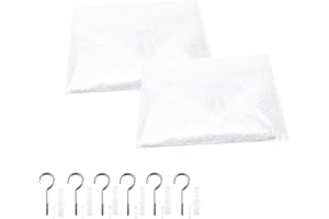 WANAONE Toy Hammock,Toy Hammock Storage Net for Stuffed Animals Ultralight Large Storage Net Holder Plush Toy Storage Cornet Net with Hook for Baby Kids Children Bedroom (Size:2pcs)