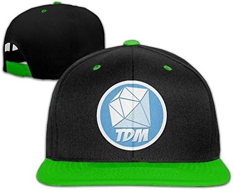 XCarmen HIPHOP Blank Adjustable DanTDM Logo Hat KellyGreen