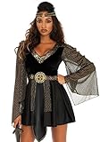Versand aus Deutschland shoperama Glamouröse Kriegerin Damen-Kostüm Schwarz/Gold von Leg Avenue GoT LARP Mittelalter, Größe:XL/XXL
