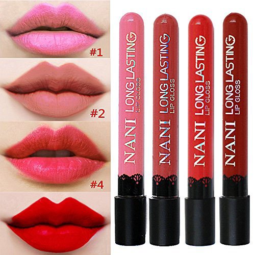 Neverland Waterproof Liquid Makeup Lip Pencil Matte Lipstick Lip Gloss Super Long Lasting (SET2)