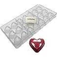 Goldbaking 3D Heart Chocolate Mold Polycarbonate DIY Chocolate Mould