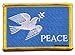 Produktbild Aufnäher Patch Flagge Friedenstaube - 8 x 6 cm