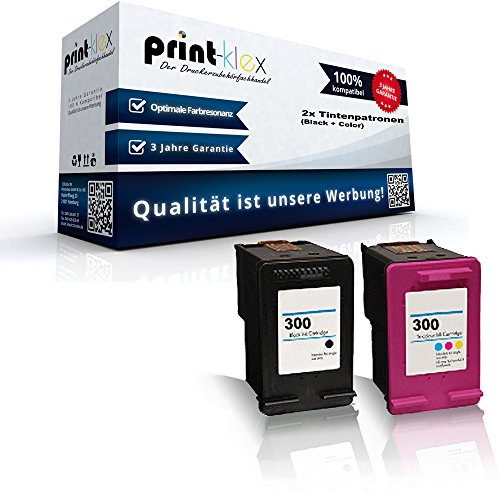kompatible XXL Tintenpatronen HP 300BK + 300C