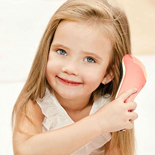 Detangler Bürste – Die beste Haarbürste zum Entwirren von Knoten im Haar. Geeignet für dünnes, dichtes oder nasses Haare und auch für Kinderhaare (Rotgold) - 4