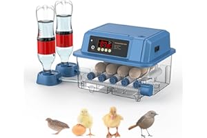 OUYOLAD Egg Incubator Automatic Incubator Brooding Machine Chicken Incubator Home Incubator Controller Farm Egg Incubator 12 Eggs Incubator