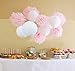 Produktbild Babyparty Mädchen Geburtstagsdeko Mädchen Weiß Rosa Pompons  Blumen Tissue Papier Pom Pom Honeycomb Ball Papier Laterne Papier Blume Hochzeit Nursery Braut Dusche Dekoration Pompoms Deko