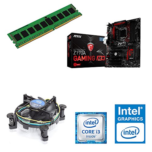 One PC Aufrüst-PC | Intel Core i3-7100, 2 x 3.90GHz | Kabylake | montiertes Aufrüstset | Mainboard: MSI Z270A Gaming M3 | 8 GB RAM (1 x 8192 MB DDR4 Speicher 2133 MHz) | CPU Mainboard Gehäuse Bundle | Grafik: Intel HD 530 | Gehäuse: Cooler Master K280 USB3.0 | 600 Watt LC-Power, 120mm leise | komplett fertig montiert! - 2