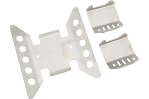 SUNGOOYUE Chassis-Schutz-Unterfahrschutz, Edelstahl-RC-Auto-Chassis-Rüstungsschutz für Axial 1/6 Scx6 AXI05000 RC-Auto