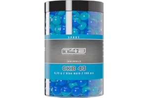 UMAREX T4E - CKB 43 - Lot de 500 billes de craie - Pour paintball - Calibre 0,43 - Polyballs - Bleu