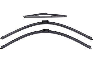 HouYeen Front and Rear Windscreen Wiper Blades Kit for F-ord Focus MK3 2012 Up