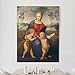 Produktbild Bilderwelten Leinwandbild - Raffael - Die Madonna mit dem Kinde, dem Johannesknaben und dem Distelfink - Hoch 4:3 Leinwand Leinwandbild XXL Leinwanddruck Wandbild, Größe HxB: 160cm x 120cm
