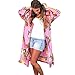 Produktbild iHENGH Neujahrs Karnevalsaktion Damen Herbst Winter Bequem Mantel Lässig Mode Jacke Frauen Frauen Sommer Ananas Print böhmischen Kimono Cardigans Bluse vertuschen