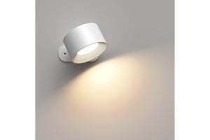 LYSUMURL Rechargeable Wall Light, 360° Magnetic LED Touch Light with 3 Colour Temperatures & Brightness Levels, Type-C, Stick-On Cordless Wall Lamp for Bedroom Reading Hallway – Eye-Friendly, Memory Function