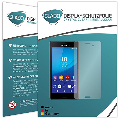 4 x Slabo Displayschutzfolie Sony Xperia M4 Aqua Displayschutz Schutzfolie Folie „Crystal Clear“ unsichtbar MADE IN GERMANY - 2