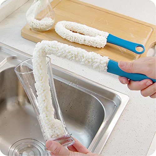 Lange Kunststoff Flexible Wand Schaum Schwamm Weinflasche Glas Karaffe Waschen Sauber Bürste Scrubber - 5
