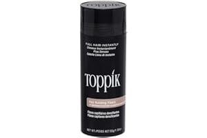 Toppik Hellbraun Streuhaar für volleres Haar in Sekunden, Haarpuder für einen authentischen Look, Schütthaar bei Haarausfall für Männer und Frauen, 55g