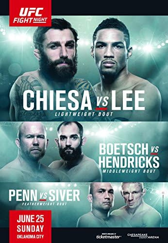 UFC FIGHT NIGHT 112 – Chiesa vs Lee - Wall Poster Print - 30CM X 43CM Brand New