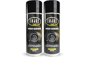 ENJOY TECH Nero Gomme Auto – Lucidante e Protettivo per Pneumatici e Guarnizioni, 500 ml. Nero Brillante, Protegge da Agenti atmosferici e invecchiamento, Facile da Usare (2)