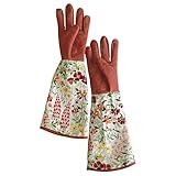 Guanti Da Giardinaggio Lunghi E Resistenti, Traspiranti A Prova Di Spina Da Giardino, Guanti Da Lavoro, Maniche Da 37 Cm, Proteggono Le Braccia Fino Al Gomito, Regali Per Giardinaggio Da Donna - Foto 6