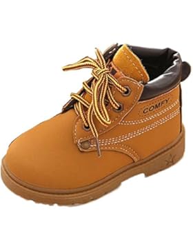 OverDose Unisex-Baby weiche warme Winter Baby Kind Armee Art Mode Gummisohle Martin Stiefel warme Schuhe mit Baumwolle...