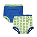 Luvable Friends Water Resistant Baby 2 Pack Potty Training Pants (3T (Approx 3 Years), Blue Frog for Boys)